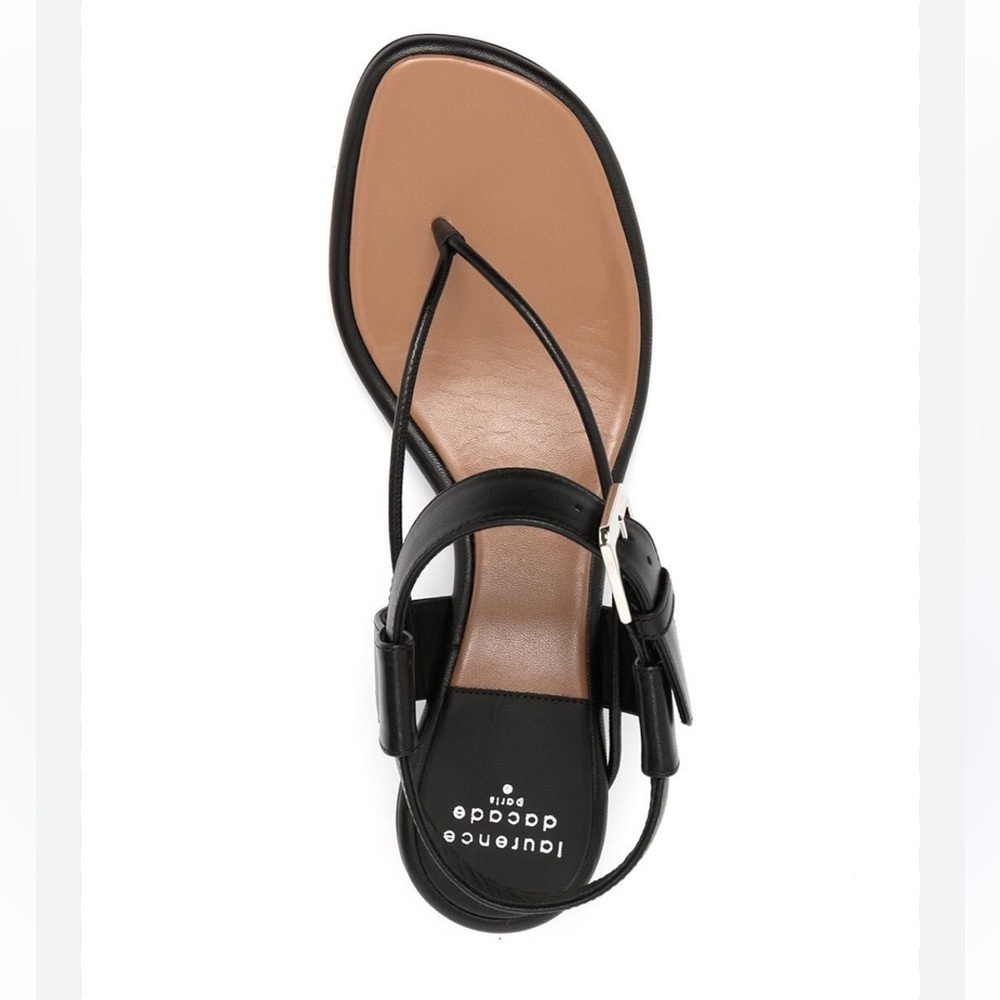 Laurence Dacade Leather Ankle Strap Block Heels Sandals size 40